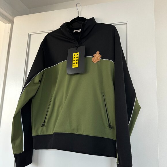 NWT Moncler X JW Anderson Zip Up Cardigan Sweater Sz Small Colorblock Jersey - Picture 5 of 8